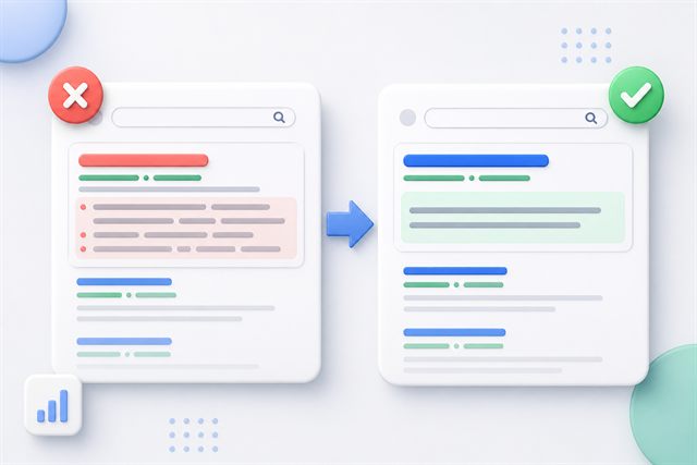 before and after meta description example for SEO
