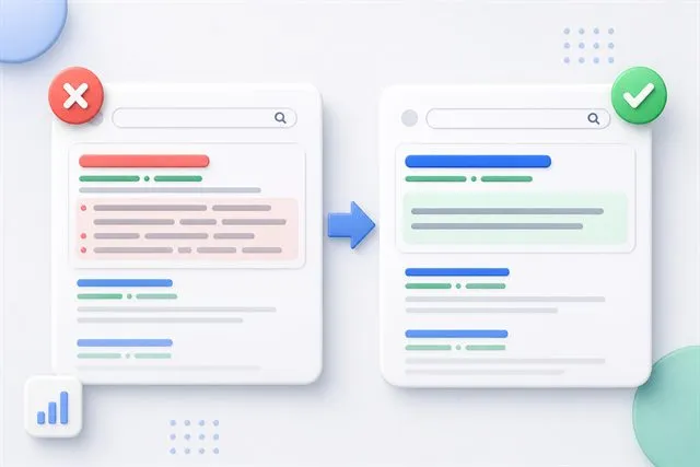 before and after meta description example for SEO