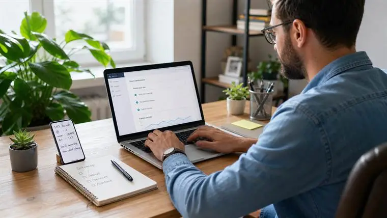 Website owner completing add website to Google Search Console verification checklist